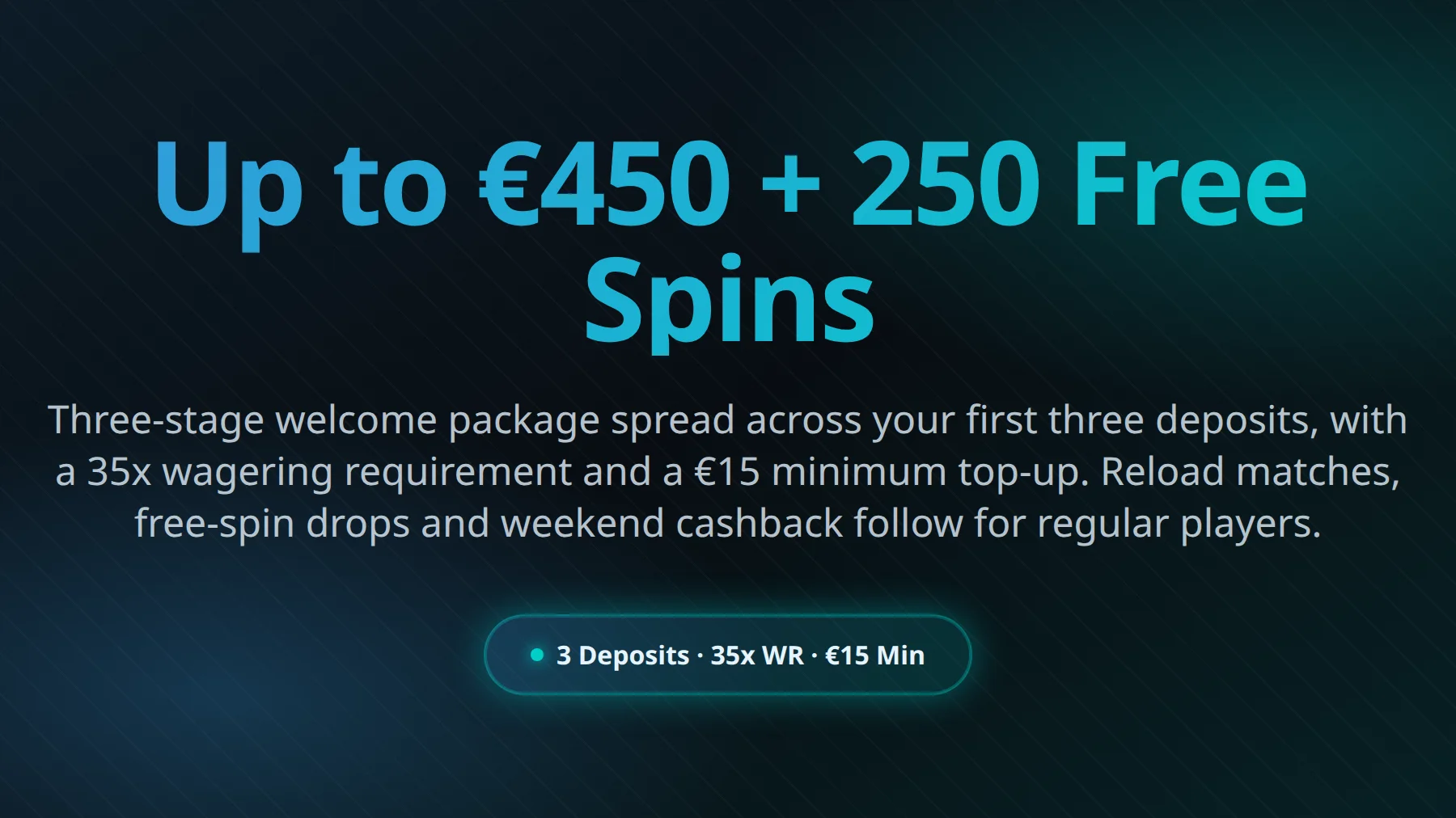 Nine Casino bonuses overview