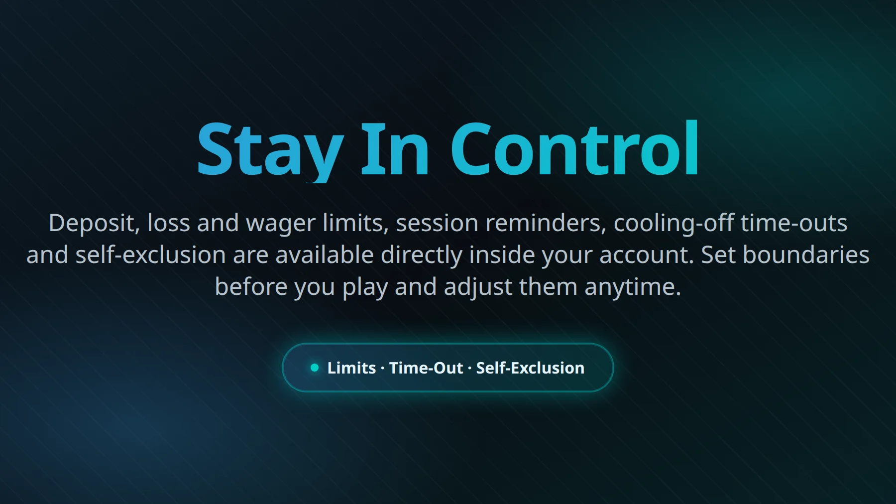 Nine Casino responsible gaming tools